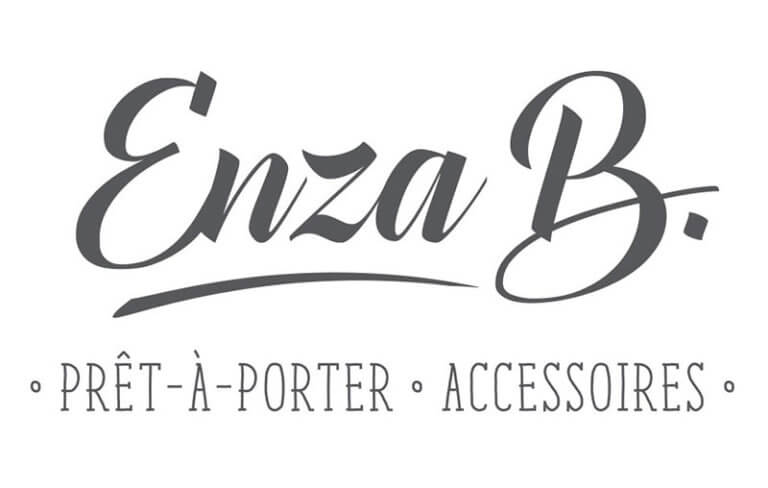 Logo Enza B par [ De Bouche à Oreille + Citron & co ]