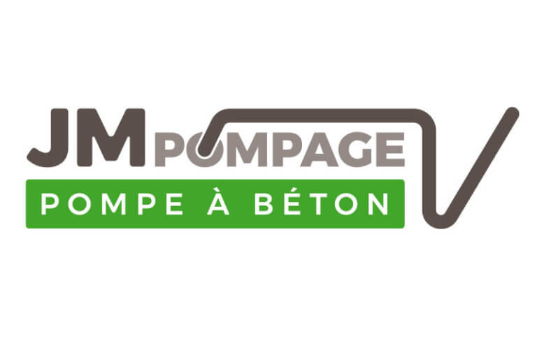 Logo JM Pompage par [ De Bouche à Oreille + Citron & co ]